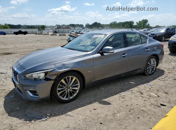 JN1EV7AP8LM205934 2020 INFINITI Q50 Gray Առջևի ձախ երեք քառորդ տեսարան