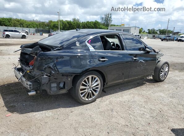 JN1EV7AP9JM353135 2018 INFINITI Q50 Черный Задняя правая четверть