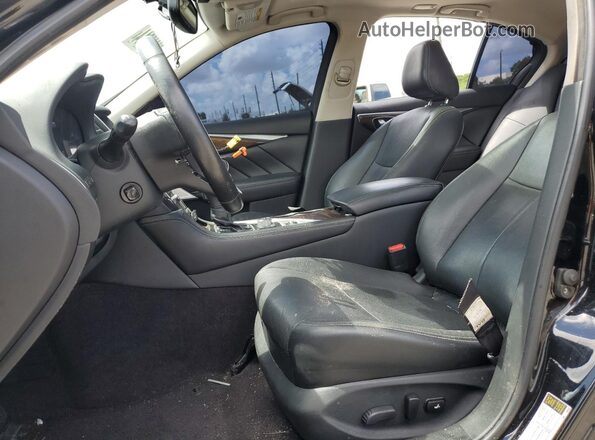 JN1EV7AP9JM353135 2018 INFINITI Q50 Черный Вид салона спереди