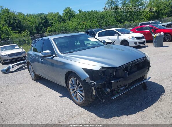 JN1EV7AP9JM359128 2018 INFINITI Q50 Silver Przód prawy