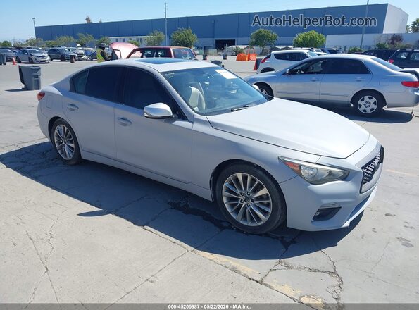 JN1EV7AP9KM514505 2019 INFINITI Q50 Серый Передняя правая четверть