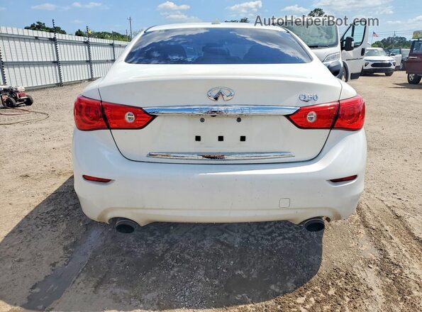JN1EV7APXHM738441 2017 INFINITI Q50 White Rear view