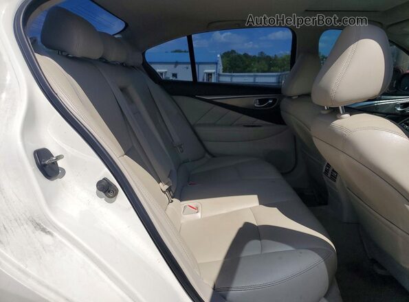 JN1EV7APXHM738441 2017 INFINITI Q50 White Rear seats view