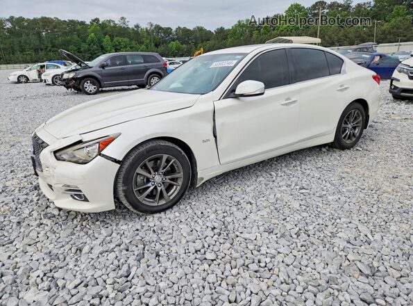 JN1EV7AR0HM837139 2017 INFINITI Q50 Белый Передняя левая четверть