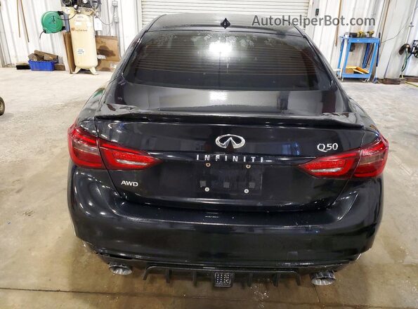 JN1EV7AR0JM434073 2018 INFINITI Q50 Black Widok z tyłu