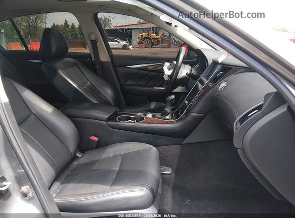 JN1EV7AR2JM439629 2018 INFINITI Q50 Gray Widok wnętrza z przodu