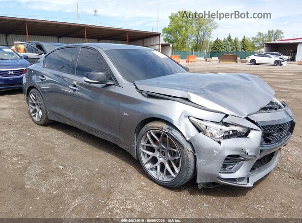 JN1EV7AR2JM439629 2018 INFINITI Q50 Gray Przód prawy