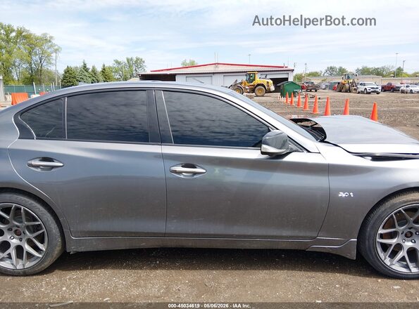 JN1EV7AR2JM439629 2018 INFINITI Q50 Gray Widok zestawu wskaźników