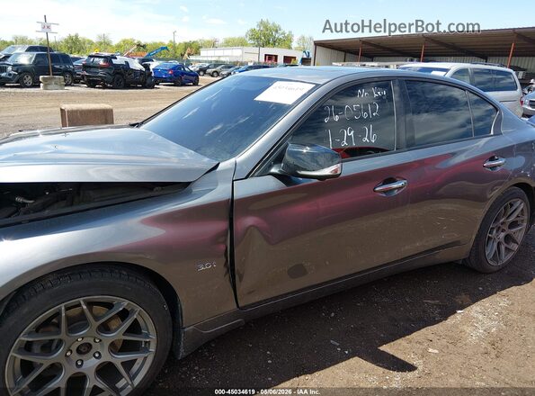JN1EV7AR2JM439629 2018 INFINITI Q50 Gray Widok wnętrza z tyłu