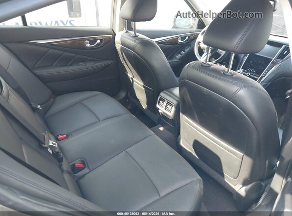 JN1EV7AR2JM610394 2018 INFINITI Q50 Gray Vista de la etiqueta del VIN