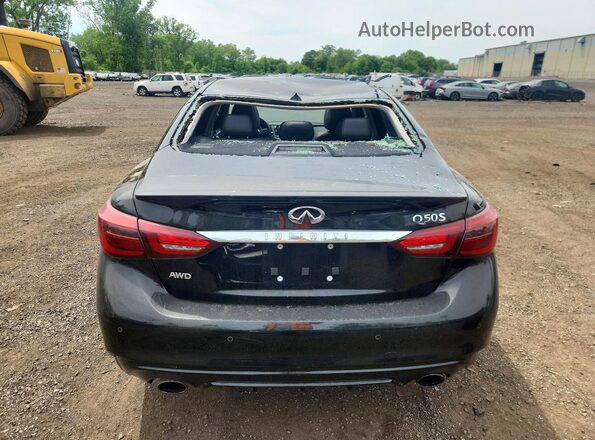 JN1EV7AR3JM441163 2018 INFINITI Q50 Черный Вид сзади