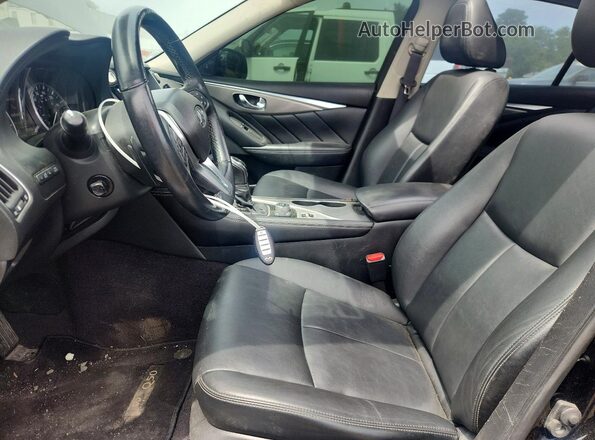 JN1EV7AR3JM441163 2018 INFINITI Q50 Черный Вид салона спереди