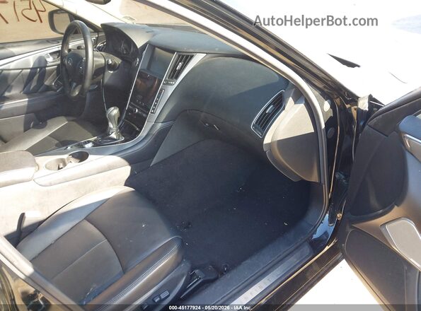 JN1EV7AR4HM833093 2017 INFINITI Q50 Black Вид салону спереду