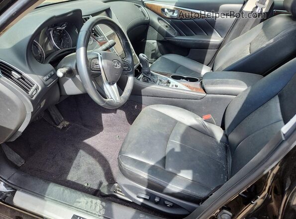 JN1EV7AR6KM552467 2019 INFINITI Q50 Черный Вид салона спереди