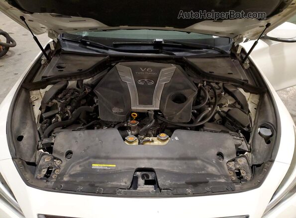 JN1EV7AR7JM444292 2018 INFINITI Q50 White Widok wnętrza z tyłu