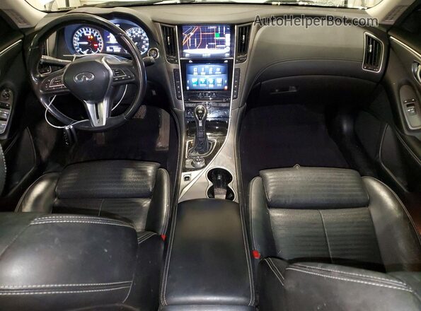 JN1EV7AR7JM444292 2018 INFINITI Q50 White Widok deski rozdzielczej