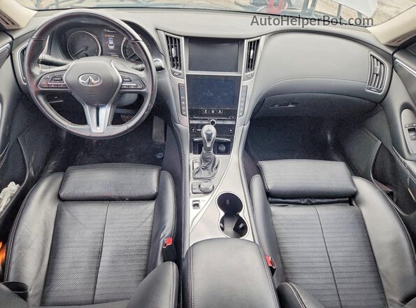 JN1EV7AR7KM593187 2019 INFINITI Q50 Серый Вид панели приборов