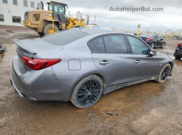 JN1EV7AR7KM593187 2019 INFINITI Q50 Серый Задняя правая четверть