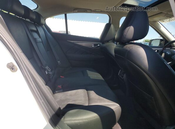 JN1EV7AR8HM837874 2017 INFINITI Q50 White Rear seats view