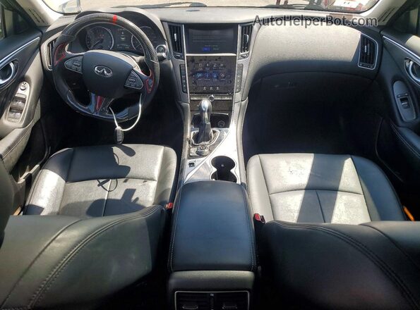 JN1EV7AR8HM837874 2017 INFINITI Q50 White Dashboard view