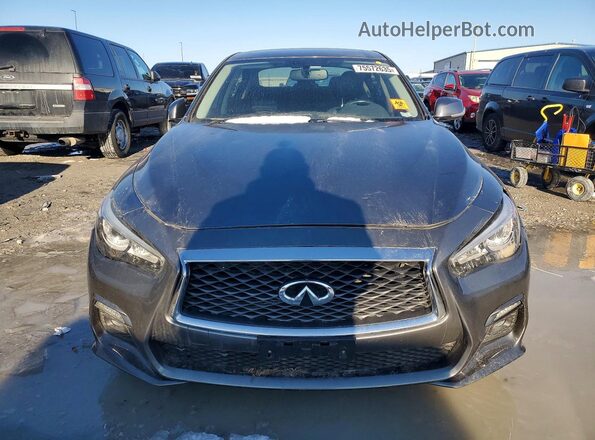 JN1EV7AR9JM433682 2018 INFINITI Q50 Gray Вид спереду