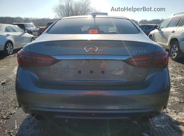 JN1EV7AR9JM433682 2018 INFINITI Q50 Gray Вид ззаду