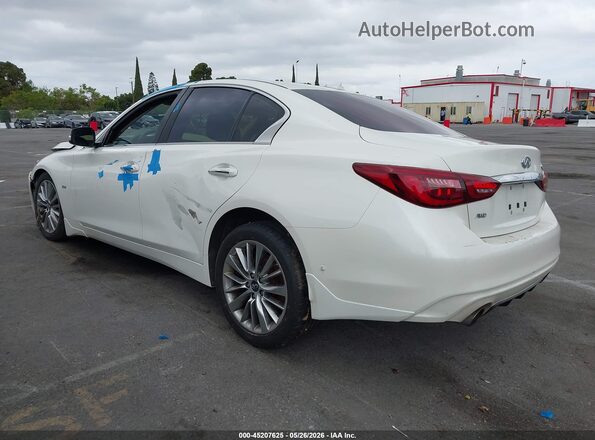 JN1EV7AR9JM437831 2018 INFINITI Q50 Белый Задняя левая четверть
