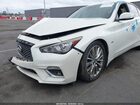 2018 Infiniti Q50 3.0t Luxe Белый vin: JN1EV7AR9JM437831