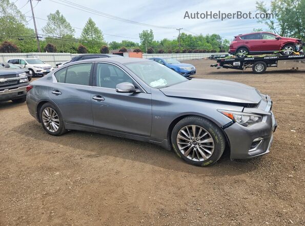JN1EV7AR9KM558232 2019 INFINITI Q50 Серый Передняя правая четверть