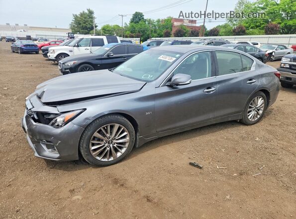 JN1EV7AR9KM558232 2019 INFINITI Q50 Серый Передняя левая четверть