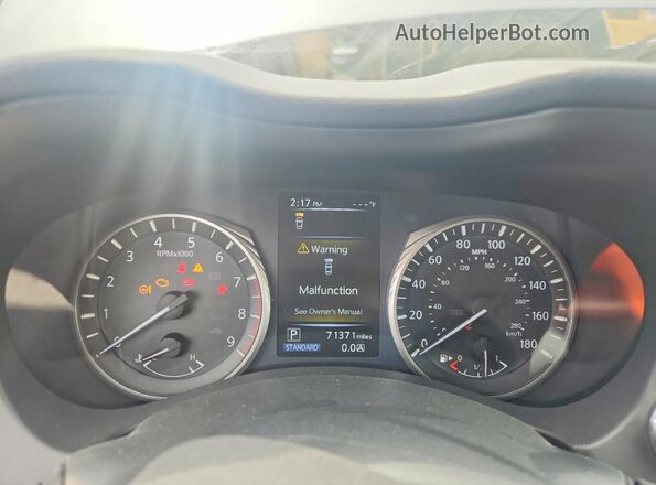 JN1EV7AR9KM558232 2019 INFINITI Q50 Серый Вид щитка приборов