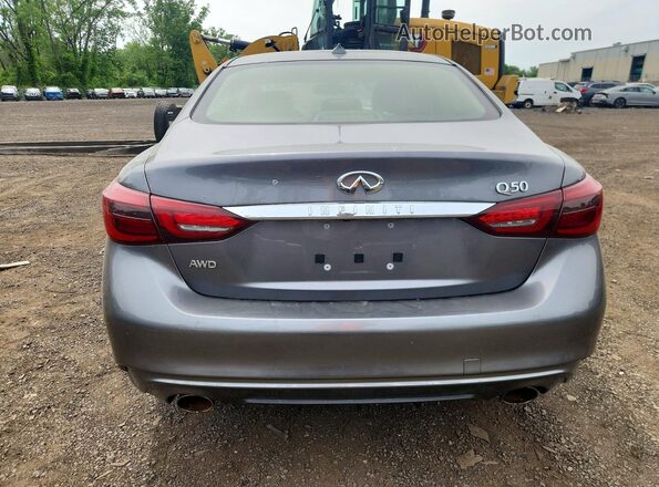 JN1EV7AR9KM558232 2019 INFINITI Q50 Серый Вид сзади