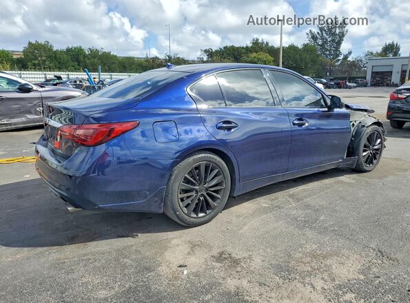 JN1EV7BP2MM706074 2021 INFINITI Q50 Синий Задняя правая четверть