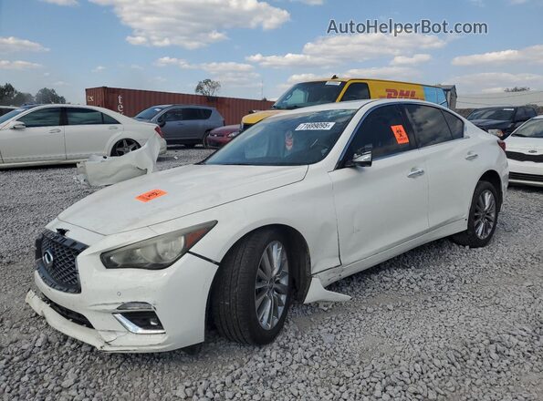 JN1EV7BP3MM701501 2021 INFINITI Q50 Белый Передняя левая четверть