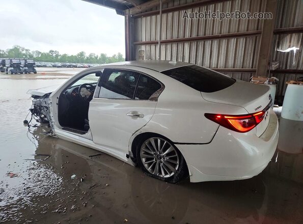 JN1EV7BP3RM601731 2024 INFINITI Q50 White Trasero izquierdo