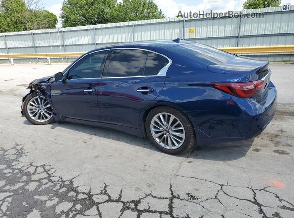 JN1EV7BP7MM707253 2021 INFINITI Q50 Синий Задняя левая четверть