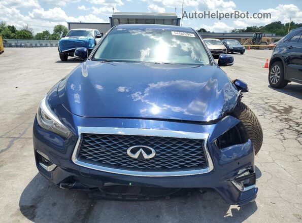 JN1EV7BP7MM707253 2021 INFINITI Q50 Синий Вид спереди