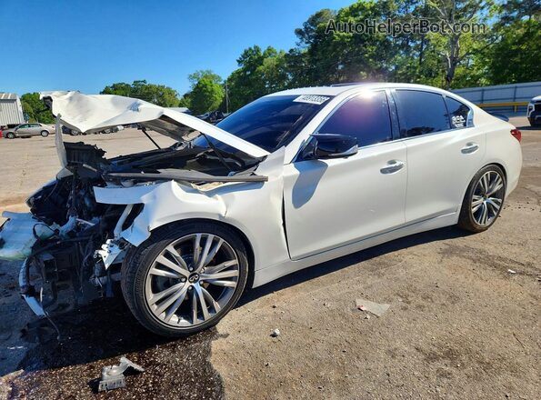 JN1EV7CP9MM702182 2021 INFINITI Q50 Белый Передняя левая четверть