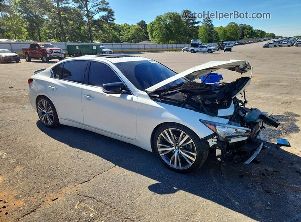 JN1EV7CP9MM702182 2021 INFINITI Q50 Белый Передняя правая четверть