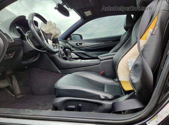 JN1EV7EL4JM391279 2018 INFINITI Q60 Black წინა სალონის ხედი