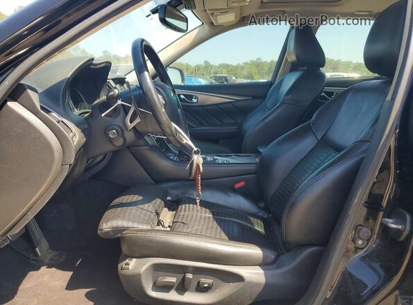 JN1FV7AP0HM850136 2017 INFINITI Q50 Black Вид салону спереду