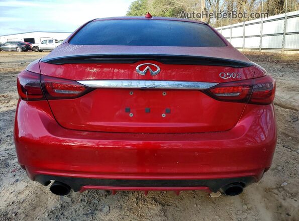 JN1FV7AP3JM460119 2018 INFINITI Q50 Red Rear view