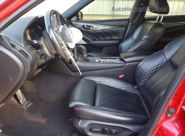 JN1FV7AP3JM460119 2018 INFINITI Q50 Red Front interior view