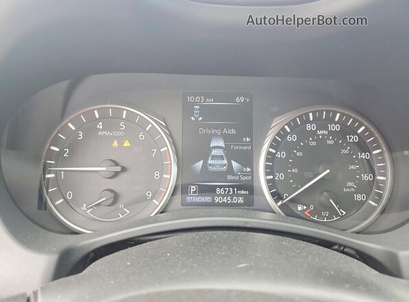 JN1FV7APXKM760984 2019 INFINITI Q50 Red Вид щитка приладів
