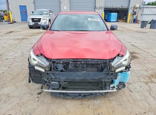 JN1FV7APXKM760984 2019 INFINITI Q50 Red Вид спереду