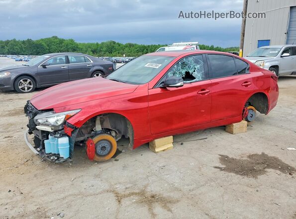 JN1FV7APXKM760984 2019 INFINITI Q50 Red Передня ліва чверть