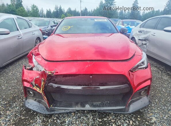JN1FV7EL2KM440761 2019 INFINITI Q60 Burgundy წინა ხედი