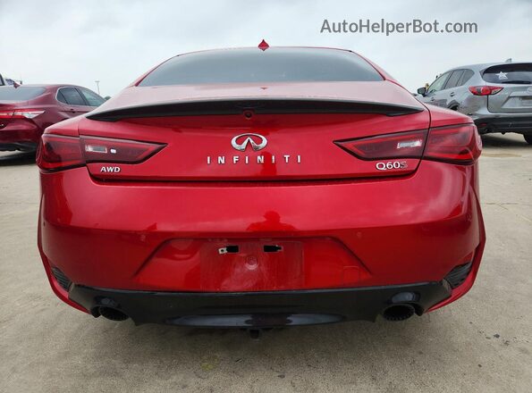 JN1FV7EL9LM460376 2020 INFINITI Q60 Red უკანა ხედი