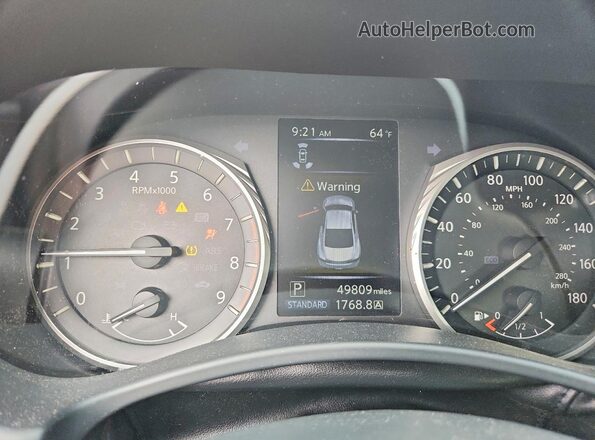 JN1FV7LLXMM560183 2021 INFINITI Q60 White Вид щитка приладів
