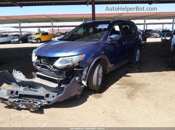 JN8AT2MT0KW502930 2019 NISSAN ROGUE Синий Передняя левая четверть